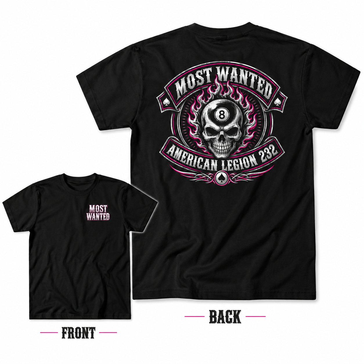 Most Wanted – American Legion Post 232 – 5 Shirt Order
